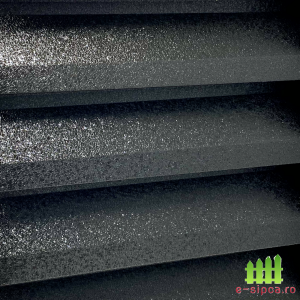 Jaluzea CLASSIC Negru RAL 9005 MAT Structurat (vopsit pe o parte) - 0.5mm